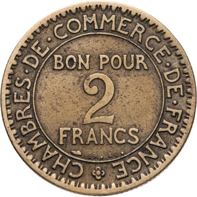 купить Франция 2 франка (francs) 1925