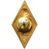 Купить Нагрудный знак выпускника (т.н. "ромб") института марксизма-ленинизма, латунь, краска, лак. СССР, 1970-1980 гг.
