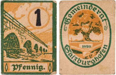 купить Германия нотгельд 1 пфенниг 1919-1922