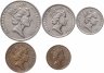 Купить Австралия, набор из 5 монет 1985-1998 королева средних лет