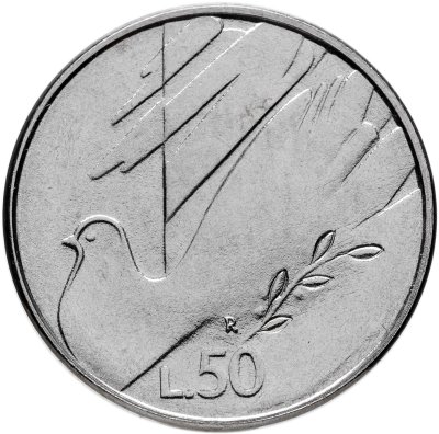 купить Сан-Марино 50 лир (lire) 1990 "Шестнадцать веков истории"