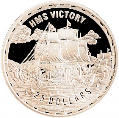 Купить Соломоновы острова 25 долларов 2005 "HMS Victory"