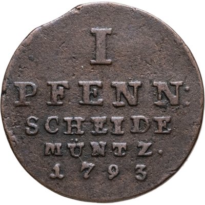 купить Брауншвейг-Люнебург 1 пфенниг (pfenning) 1793