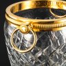Купить Ведро для шампанского с золотистой окантовкой, стекло, резьба, металл, Западная Европа, 1970-1990 гг.