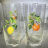 Купить Набор из 6 стаканов "Фрукты", стекло, деколь, СССР, 1970-1990 гг.
