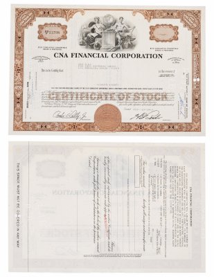 Купить Акция США CNA FINANCIAL CORPORATION 1968 г.