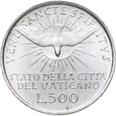 купить Ватикан 500 лир (lire) 1963 "Вакантный престол"
