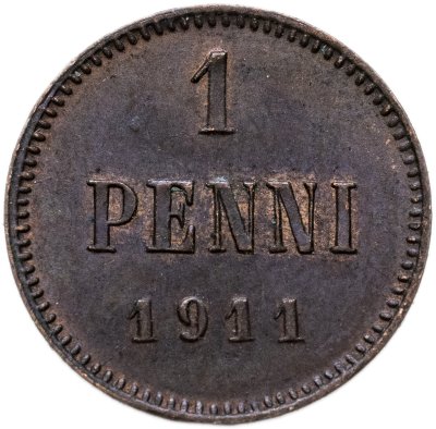 купить 1 пенни (penni) 1911 Российская Финляндия