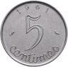 Купить Франция 5 сантимов (centimes) 1961