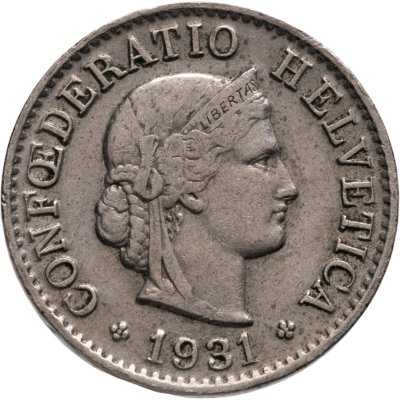 купить Швейцария 5 раппенов (rappen) 1931
