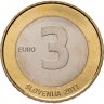 Купить Словения 3 евро 2011 "20 лет независимости Словении"