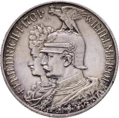 купить Германия (Империя) 2 марки (mark) 1901 "200 лет Пруссии"