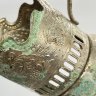 Купить Подстаканник с изображением на космическую тематику, мельхиор (медь-никель), Кольчугинский завод цветных металлов, СССР, 1970-1990 гг.
