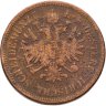 Купить Австрия 4 крейцера 1860, знак монетного двора "A" - Вена