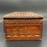 Купить Шкатулка с резным декором, дерево, резьба, лак, СССР, 1980-2000 гг.