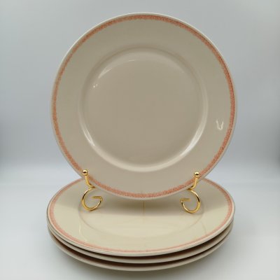 купить Набор из 4-х столовых тарелок, украшенных растительным орнаментом, фарфор, золочение, деколь, Rosenthal (Розенталь), Германия, 1941 г.