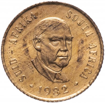 купить ЮАР 1 цент (cent) 1982 "Окончание президентства Бальтазара Йоханнеса Форстера"