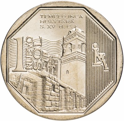 купить Перу 1 новый соль 2013 "Богатство и гордость Перу - Храм инков Уайтара"