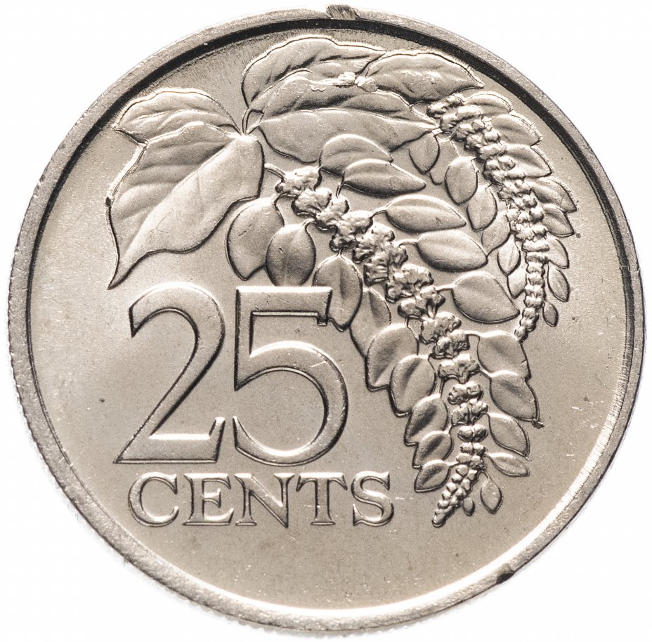 купить Тринидад и Тобаго 25 центов (cents) 1976