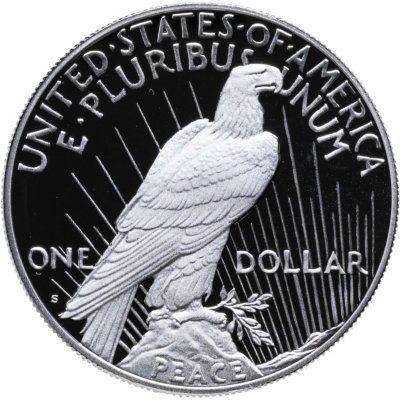 купить США 1 доллар 2025 S "Peace dollar мирный доллар" в футляре с сертификатом
