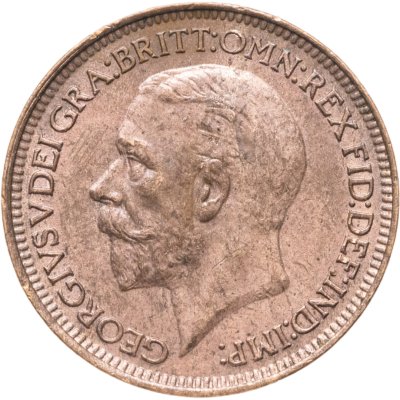 купить Великобритания 1 фартинг (farthing) 1929