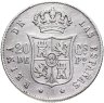 Купить Филиппины (Испанская колония) 20 сентимо 1868