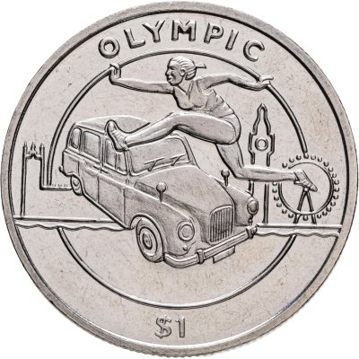 купить Сьерра-Леоне 1 доллар 2012 "XXX летние Олимпийские Игры, Лондон 2012 - Бег с барьерами"