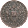 Купить Австрия 1 крейцер (kreuzer) 1851, знак монетного двора "B" - Кремница
