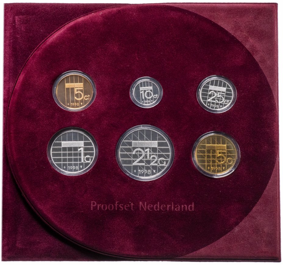 купить Нидерланды набор монет 1998 (6 монет в буклете)