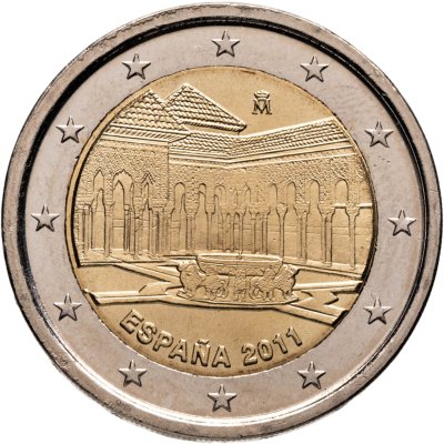 купить Испания 2 euro (евро) 2011 "Львиный дворик в Альгамбре"