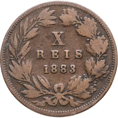 купить Португалия 10 реалов (рейс, reis) 1883