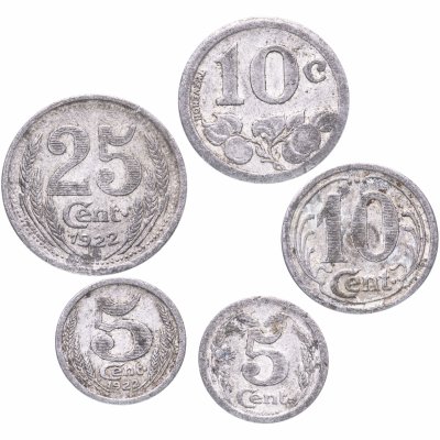 Купить Набор из 5 нотгельдов Франция 1921-1922