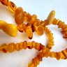 Купить Бусы из бусин различных форм и размеров, янтарь, СССР, 1960-1980 гг.