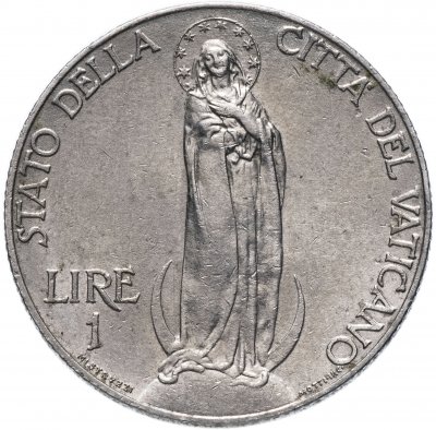 купить Ватикан 1 лира 1931 "Папа Пий XI"