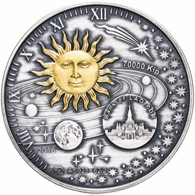 Купить Лаос 70000 кипов 2016 "C Днём рождения!", в футляре