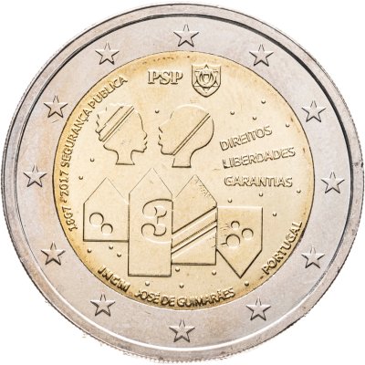 купить Португалия 2 евро (euro) 2017 150 лет Полиции общественной безопасности