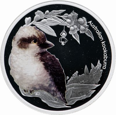 купить Австралия 50 центов 2012 "Детеныши австралийский животных . Птенец кукабарры" в футляре, с сертификатом