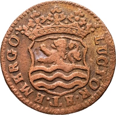 купить Голландская Ост-Индия 1 дуит 1727 Герб Зеландии