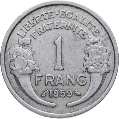купить Франция 1 франк (franc) 1959
