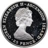 Купить Остров Вознесения 25 пенсов (pence) 1981 "Свадьба принца Чарльза и леди Дианы"