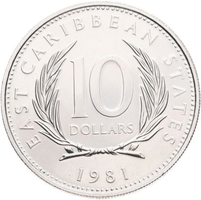 купить Восточные Карибы 10 долларов (dollars) 1981 "ФАО - Всемирный день продовольствия"