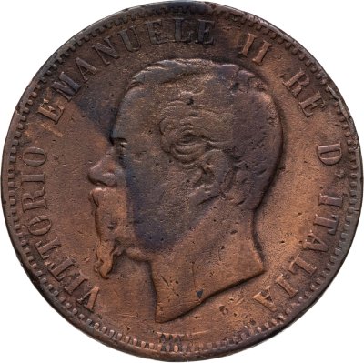 купить Италия 10 чентезимо (centesimi) 1866 N знак монетного двора: "N" - Неаполь