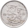 Купить Финляндия 50 пенни (pennia) 1940  Медно-никелевый сплав /серый цвет/