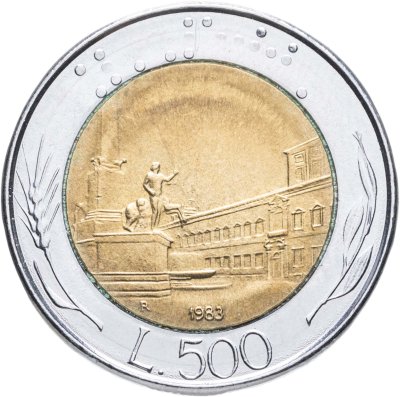 купить Италия 500 лир 1983 "Квиринальский дворец"
