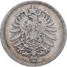 Купить Германия 1 марка 1875 знак монетного двора: "F"