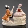 Купить Статуэтка "Музыкант и девушка с козленком", фарфор, роспись, Wagner & Apel, ГДР, 1951-1974 гг.