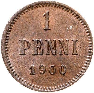 купить 1 пенни (penni) 1900 Российская Финляндия