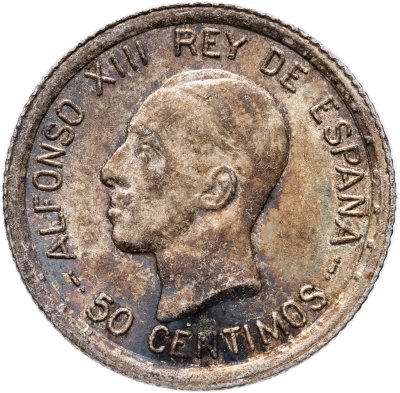купить Испания 50 сентимо (centimos) 1926