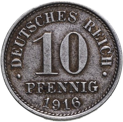 купить Германия 10 пфеннигов 1916