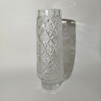 купить Ваза с резным декором, хрусталь, резьба, СССР, 1970-1980 гг.